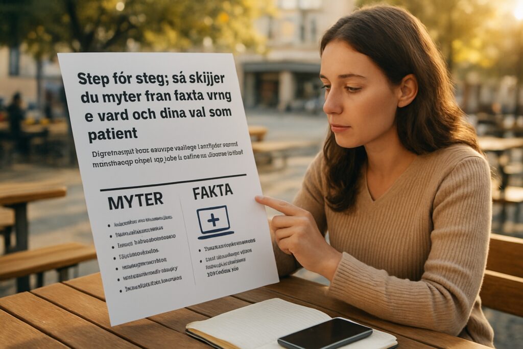 Steg för steg: så skiljer du myter från fakta kring e-vård och dina val som patient